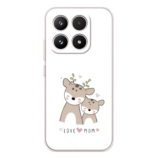 Чехол с принтом «Оленята мама и малыш» для Xiaomi 17 Чехол с принтом «Оленята мама и малыш» для Xiaomi 17