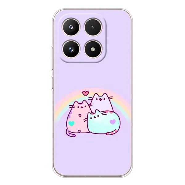 Чехол с принтом «Радужные котики» для Xiaomi 17