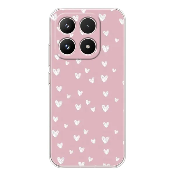 Чехол с принтом «Сердечки на розовом» для Xiaomi 17 Чехол с принтом «Сердечки на розовом» для Xiaomi 17