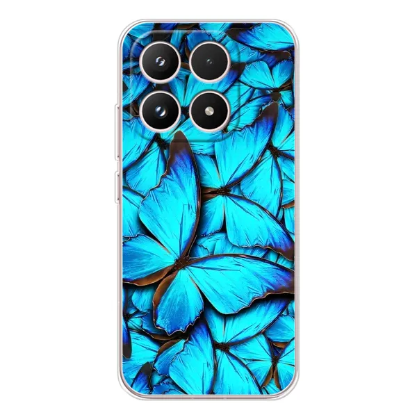 Чехол с принтом «Синие бабочки» для Xiaomi 17