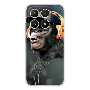 Чохол з Мавпами Xiaomi 17 - (AlphaPrint) (В навушниках)