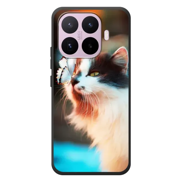 Чехол с принтом «Котик с бабочкой» для Xiaomi 17T