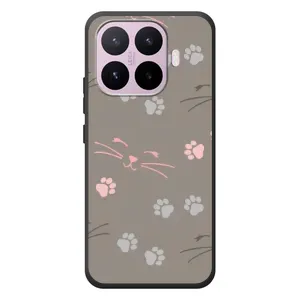 Чехол с рисунком кот на Xiaomi 17T (Лапы и усы)
