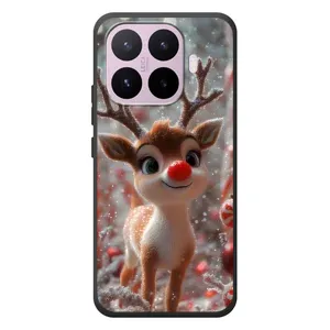 Яскравий чохол для Xiaomi 17T з Зимові Оленята (Олень з носом)
