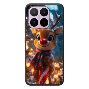 Яскравий чохол для Xiaomi 17T з Зимові Оленята (Олень з шарфом)