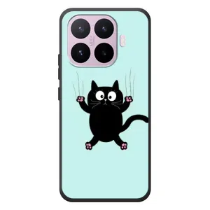 Чехол с принтом для Xiaomi 17T (AlphaPrint) Модные коты (Падающий кот)