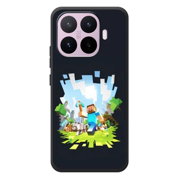 Чохол з принтом «персонажі Minecraft» для Xiaomi 17T