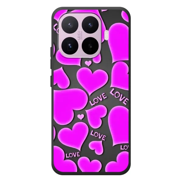 Чохол з принтом «Pink hearts» для Xiaomi 17T Чохол з принтом «Pink hearts» для Xiaomi 17T