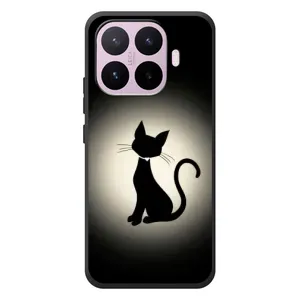 Чехол с принтом для Xiaomi 17T (AlphaPrint) Модные коты (Силуэт котика)