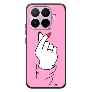 Чехол с принтом для Xiaomi 17T (AlphaPrint - Знак сердечка)