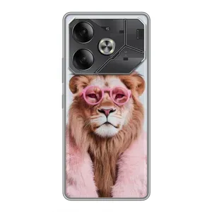 Чохол з принтом «Лев в окулярах» для Xiaomi 18 Pro