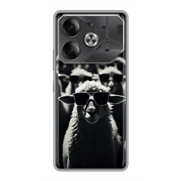 Чохол з принтом «Овечка в окулярах» для Xiaomi 18 Pro Чохол з принтом «Овечка в окулярах» для Xiaomi 18 Pro