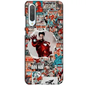 Чехлы с героями Марвел Xiaomi CC9 (VPrint) (Айронмен)