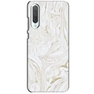 Мраморный чехол на Xiaomi CC9 (VPrint) (Белый мрамор)