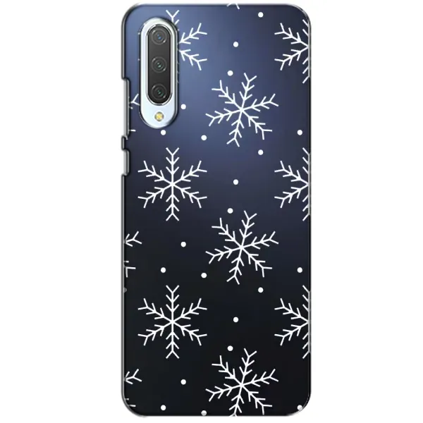 Чехол с принтом «Белые снежинки» для Xiaomi CC9 Чехол с принтом «Белые снежинки» для Xiaomi CC9