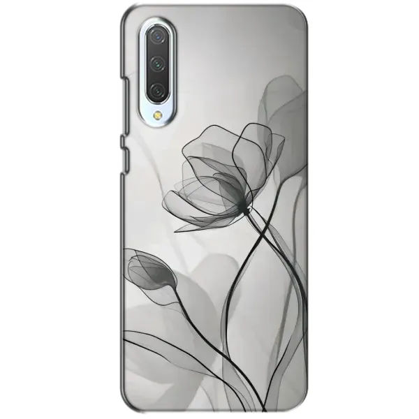 Чехол с принтом «Черные цветы» для Xiaomi CC9