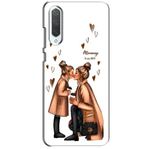 Чехол с печатью для Xiaomi CC9 - (Мама с ребенком) (AlphaPrint) (Дочка и мама)