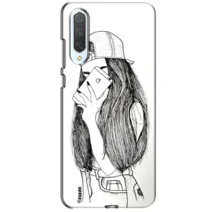 Чехол с печатью для Xiaomi CC9 - (Мода) (AlphaPrint) (Фото девочки)