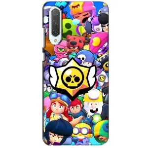 Чехол для Xiaomi CC9 Бравл Старс (VPrint) (Лого Brawl Stars)
