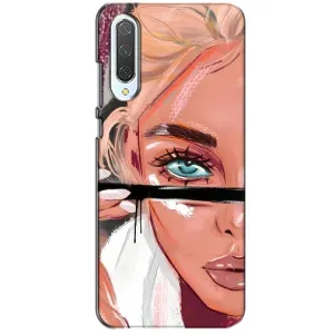 Чехол с печатью для Xiaomi CC9 - (Мода) (AlphaPrint) (Макияж)