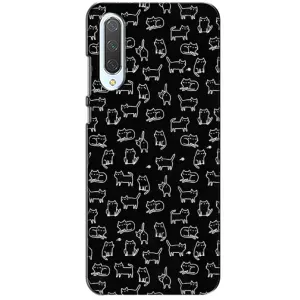 Чехол с принтом для Xiaomi CC9 (AlphaPrint) Модные коты (Меленькие котики)
