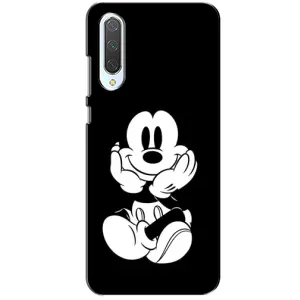 Эксклюзивный чехол для Xiaomi CC9 (AlphaPrint - Мультяшные) (Микки на черном)