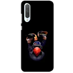 Чехол с Обезьянами Xiaomi CC9 - (AlphaPrint) (Три обезьяны)
