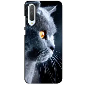 Чехлы с Котиками для Xiaomi CC9 (VPrint) (Серый Кот)