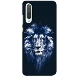 Чехол со Львом для Xiaomi CC9 (VPrint) (Синий Лев)