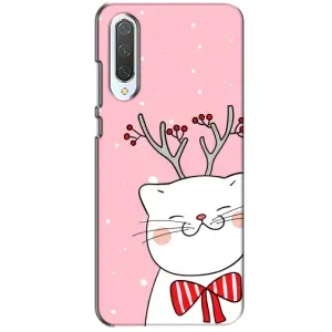Новогодние Чехлы для Сяоми СС9 (VPrint) (Зимний кот)