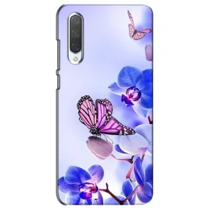 Чохли з квітами для Xiaomi Mi CC9e (VPrint) (Метелик на квітах)