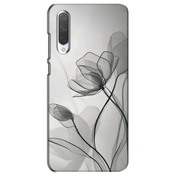 Чехол с принтом «Черные цветы» для Xiaomi Mi CC9e