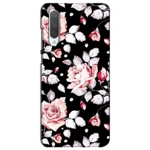 Чохли з квітами для Xiaomi Mi CC9e (VPrint) (Квіти на чорному)