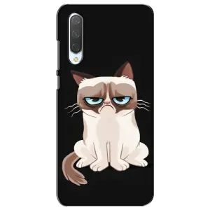 Чехол с принтом для Xiaomi Mi CC9e (AlphaPrint) Модные коты (Грустный кот)