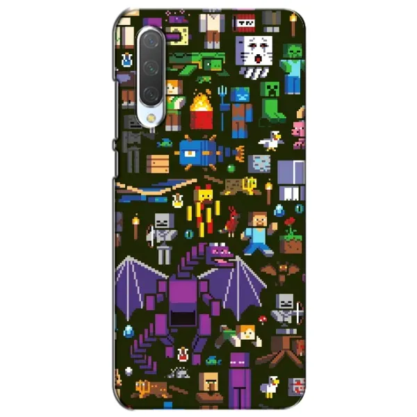 Чехол с принтом «Коллаж Майнкрафт» для Xiaomi Mi CC9e