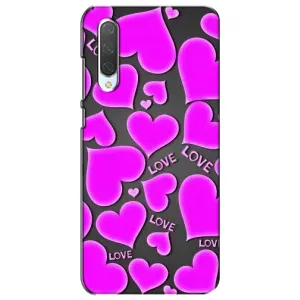 Чехлы для любимой на Сяоми Ми CC9e (VPrint) (Pink hearts)