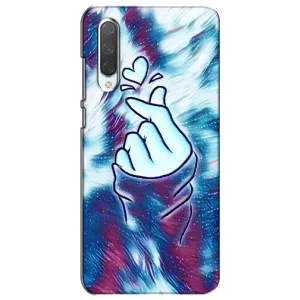 Чехол с принтом для Xiaomi Mi CC9e (AlphaPrint - Знак сердечка) (Радужное сердце)