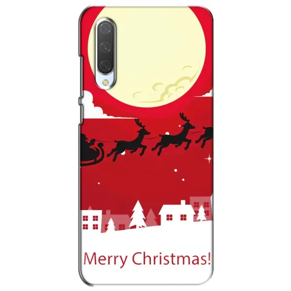 Чехол с принтом «Санта с оленями» для Xiaomi Mi CC9e Чехол с принтом «Санта с оленями» для Xiaomi Mi CC9e