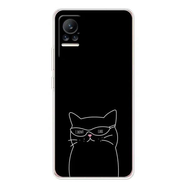 Чехол с принтом «Равнодушный кот» для Xiaomi Civi 1S