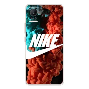 Чехол для Xiaomi Civi 1S - с принтом Найк (AlphaPrint) (Дымчатый найк)