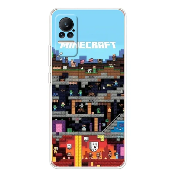 Чехол с принтом «фон Minecraft» для Xiaomi Civi 1S