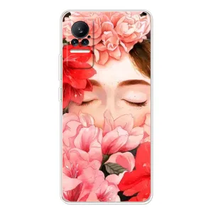 Чехлы (ART) Цветы на Xiaomi Civi 1S (VPrint) (Глаза в цветах)