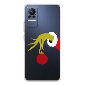 Зимние Чехлы для Сиви 1С - прозрачный фон (Гринч с игрушкой)