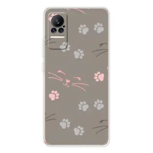 Чехол с рисунком кот на Xiaomi Civi 1S (Лапы и усы)