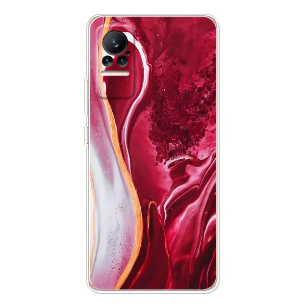 Чехол с принтом «Мрамор красный» для Xiaomi Civi 1S