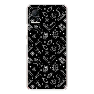 Новогодние, Праздничные Чехлы для Xiaomi Civi 1S - 2024 год (Новогодний фон)