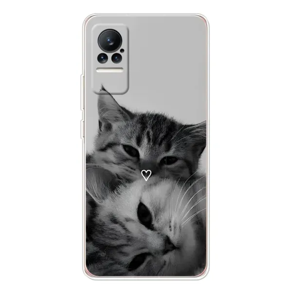 Чехол с принтом «Пара котов» для Xiaomi Civi 1S