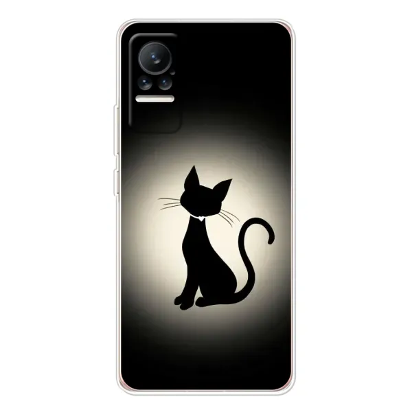 Чехол с принтом «Силуэт котика» для Xiaomi Civi 1S Чехол с принтом «Силуэт котика» для Xiaomi Civi 1S