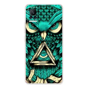 Чехол с птицами на Xiaomi Civi 1S (VPrint) (Сова с глазом)