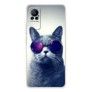 Чехол с принтом для Xiaomi Civi 1S (AlphaPrint) Модные коты (Стильный кот)